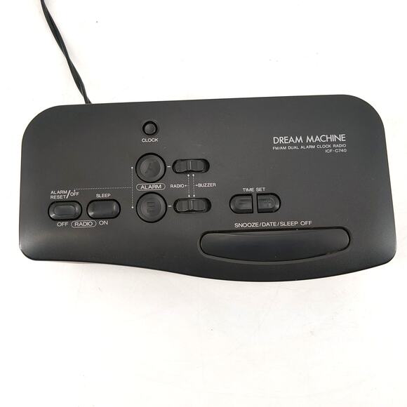 SONY DREAM MACHINE ICF-C740 Clock Radio AM/FM Digital Dual Alarm Backup Battery - Picture 5 of 9